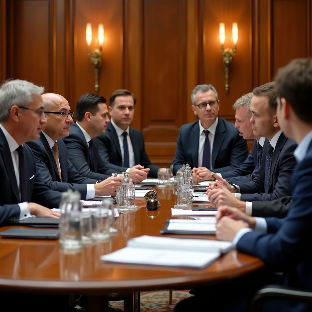 Reunión con reguladores financieros